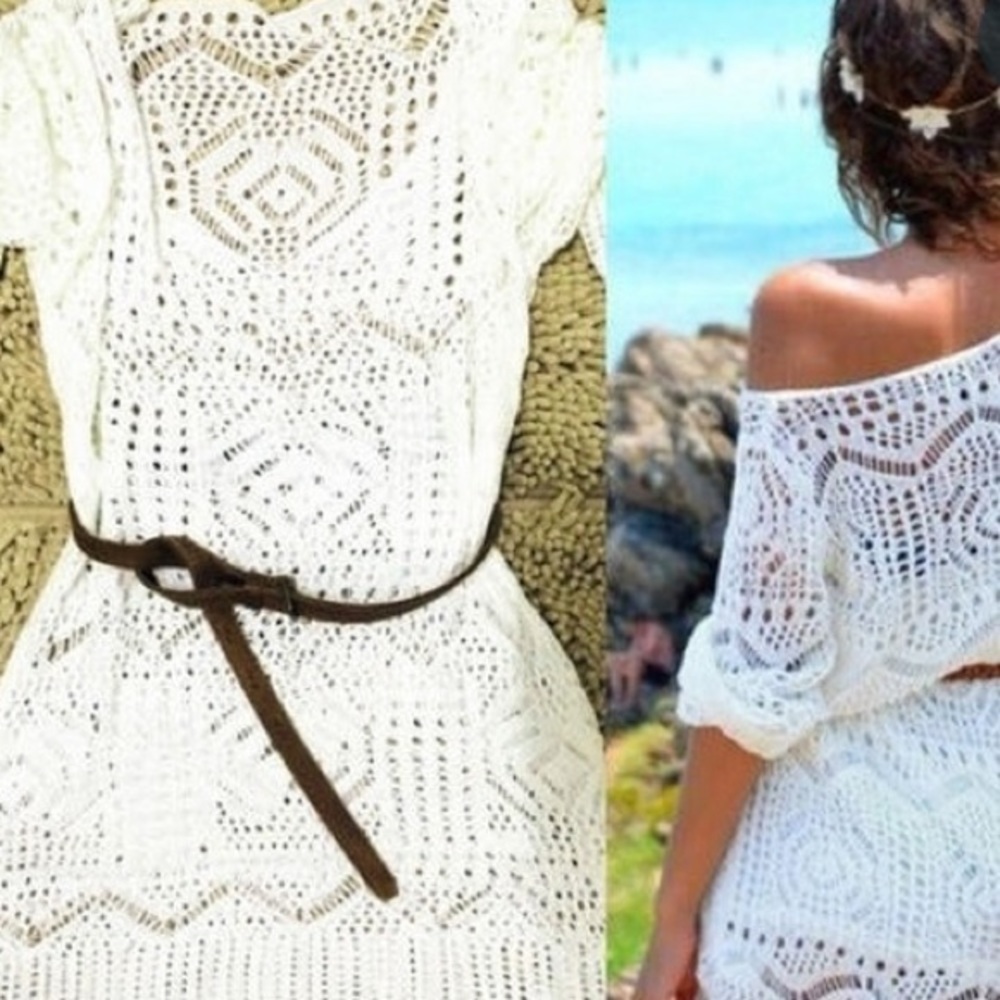 White dress netted